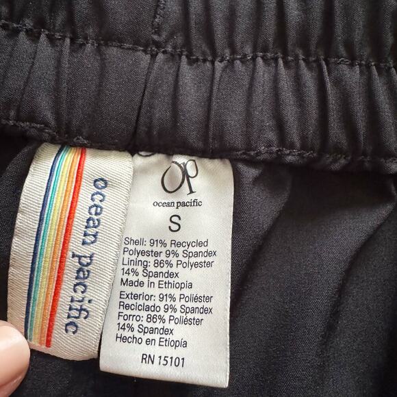Ocean Pacific OP Athletic Shorts Women's Size S Small Black pockets - Picture 4 of 8